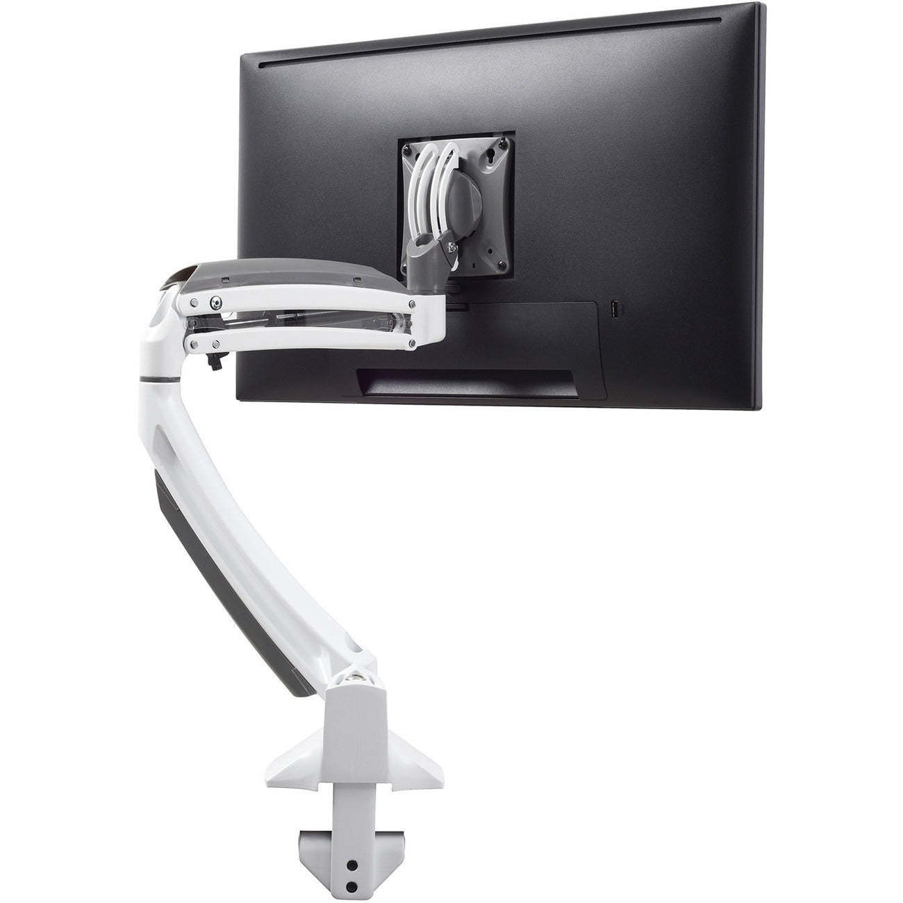 Deskmount Monitor Sngl Wht