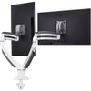 Deskmount Monitor Dual Wht