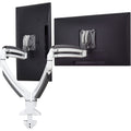 Deskmount Monitor Dual Wht