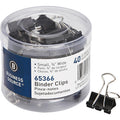 Business Source Clip Binder Small Blk 40Ct