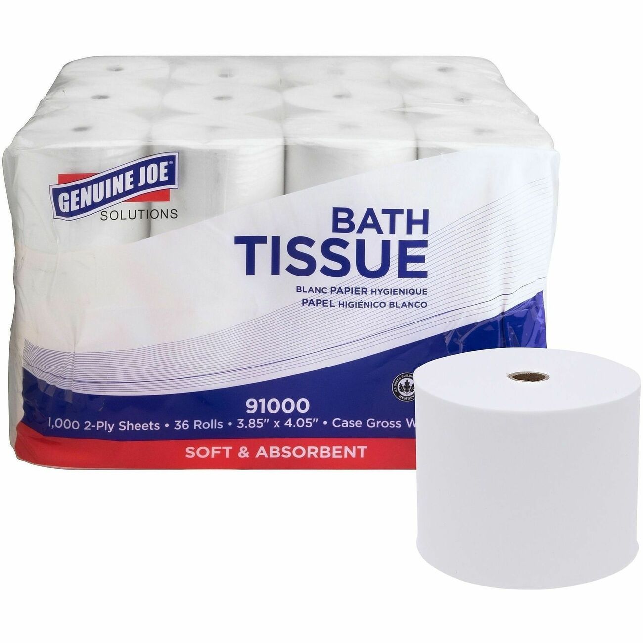 Genuine Joe Tissue Bath 2Ply