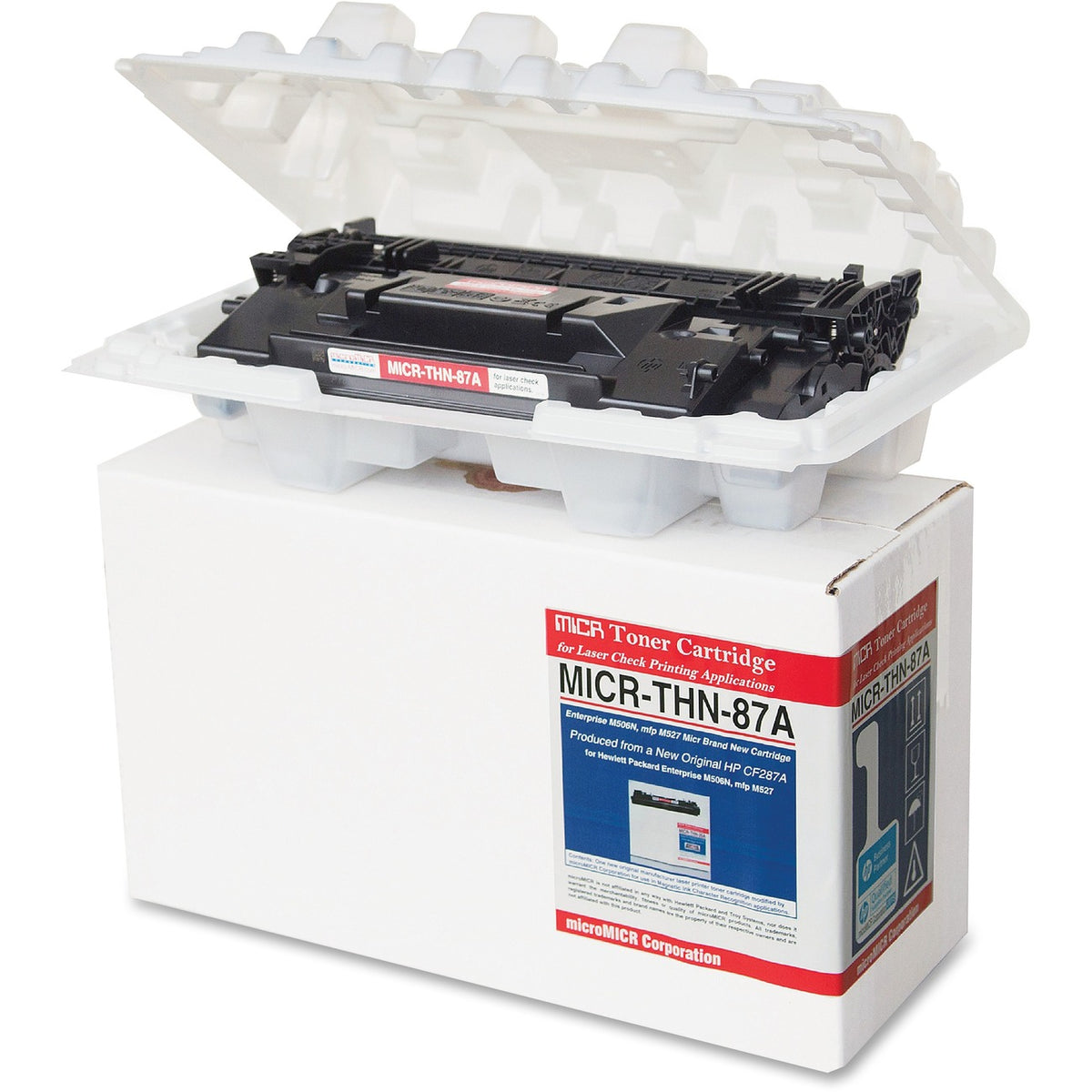 microMICR MICR Laser Toner Cartridge 87A (CF287A) - Black - 1 Each