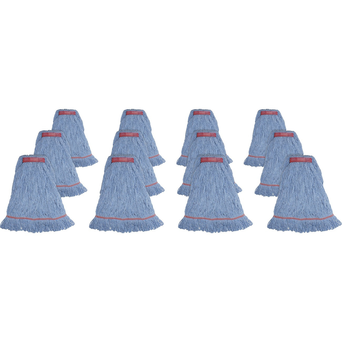 Genuine Joe Mop Lg Blend Nrwband Blue