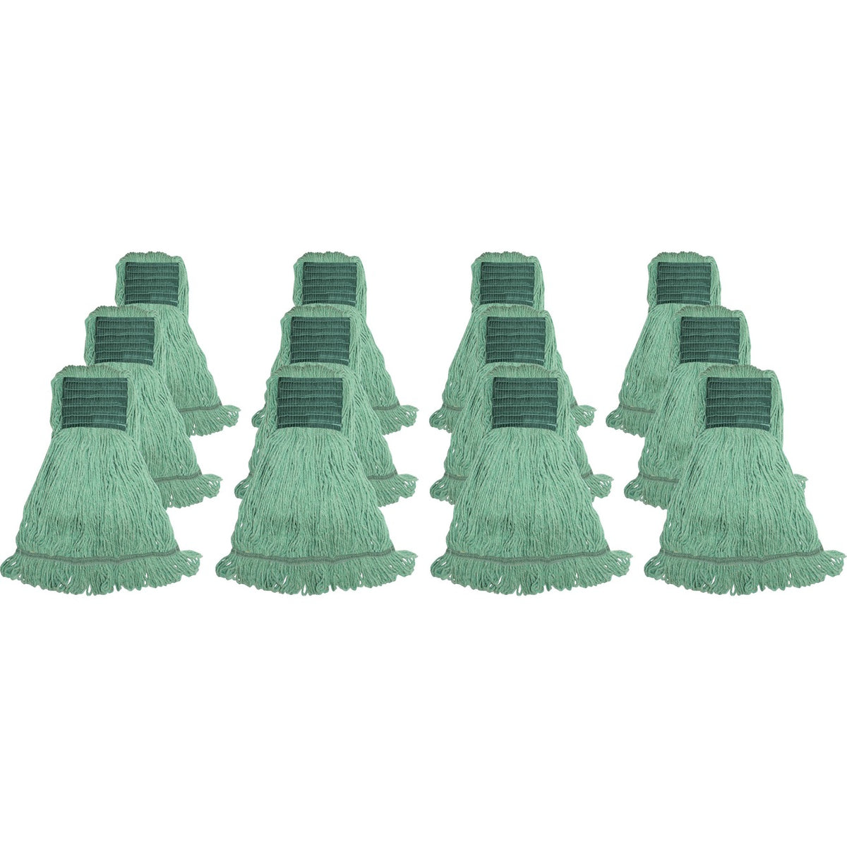 Genuine Joe Mop Med Rayon Cotton Green
