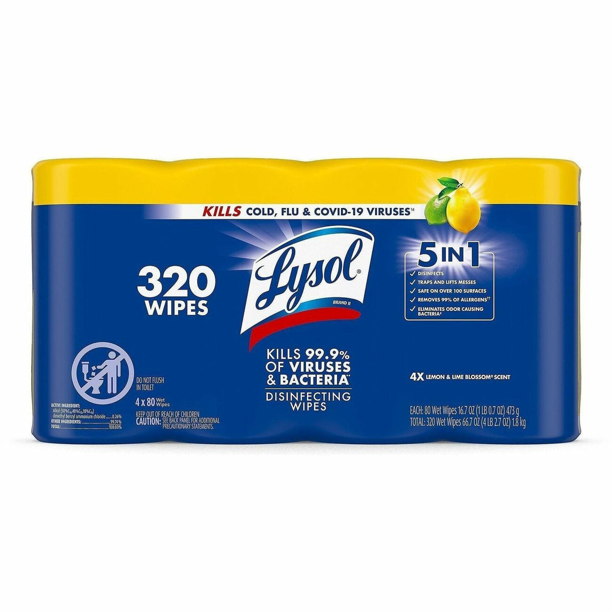 Lysol 4-pack Disinfecting Wipes