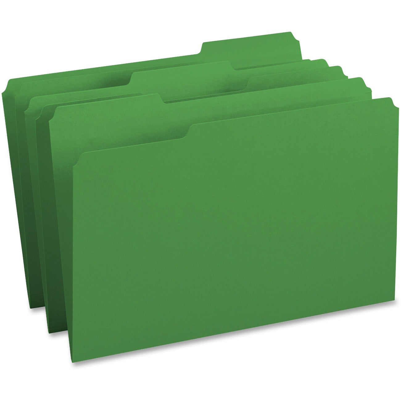 Business Source Folder File 1/3 Cut Lgl Gn