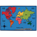 Rug Kvl+ World Map 8X12
