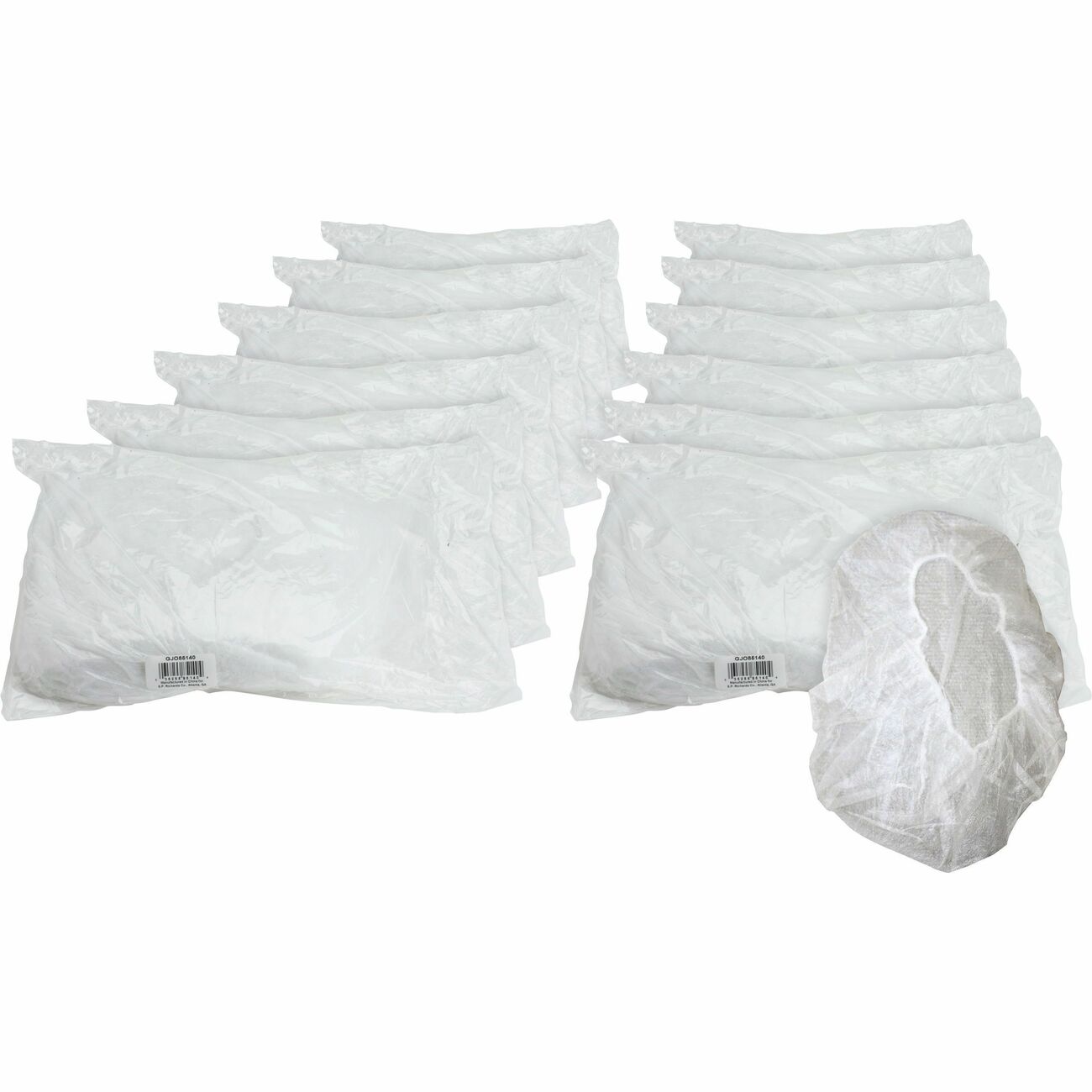 Genuine Joe Cap Spun Bond White Lg