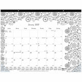 Blueline DoodlePlan Desk Pad - Botanica