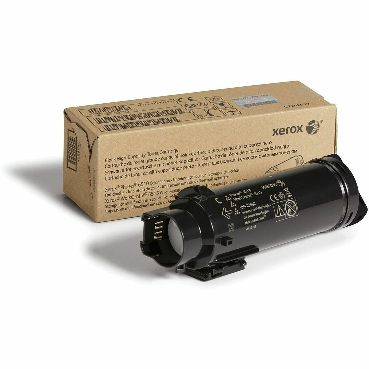 Xerox Original High Yield Laser Toner Cartridge - Black - 1 Each