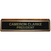Xstamper Wood Base Brass Plated Desk Sign