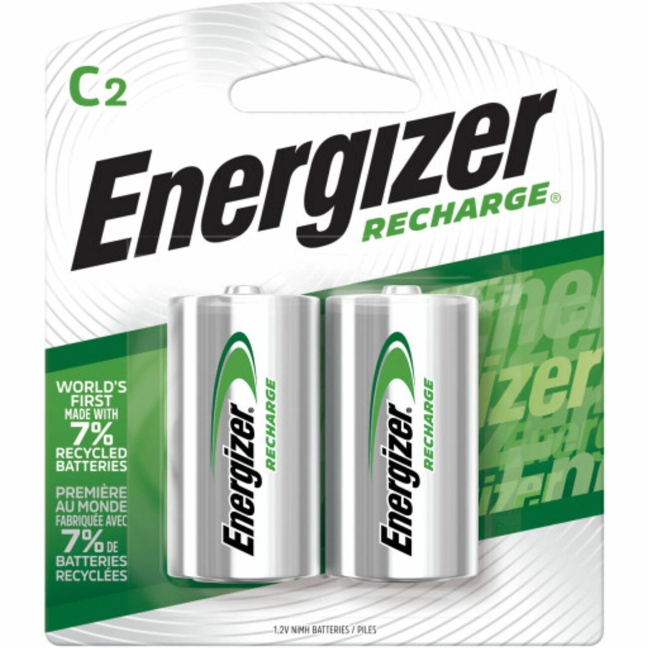 Energizer Battery Rchrgble C 2/Pk