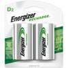 Energizer Battery Rchrgble D 2/Pk