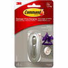 Command Medium Traditional Hook, Brushed Nickel