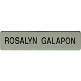 Xstamper Black Letters/Silver Metal Uniform Badge