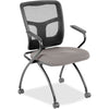 Lorell Mesh Back Nesting Training/Guest Chairs