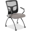 Lorell Mesh Back Nesting Training/Guest Chairs