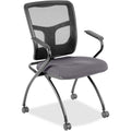 Lorell Mesh Back Nesting Training/Guest Chairs
