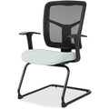 Lorell ErgoMesh Series Mesh Back Guest Chair with Arms