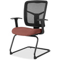 Lorell ErgoMesh Series Mesh Back Guest Chair with Arms