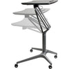 Lorell Gas Lift Height-Adjustable Mobile Desk