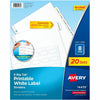 Avery Dividers Ez-Pl Lbl 8Tb 20Pk