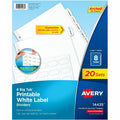 Avery Dividers Ez-Pl Lbl 8Tb 20Pk