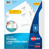 Avery Dividers Ezpeel Lbl 8Tb 4Pk