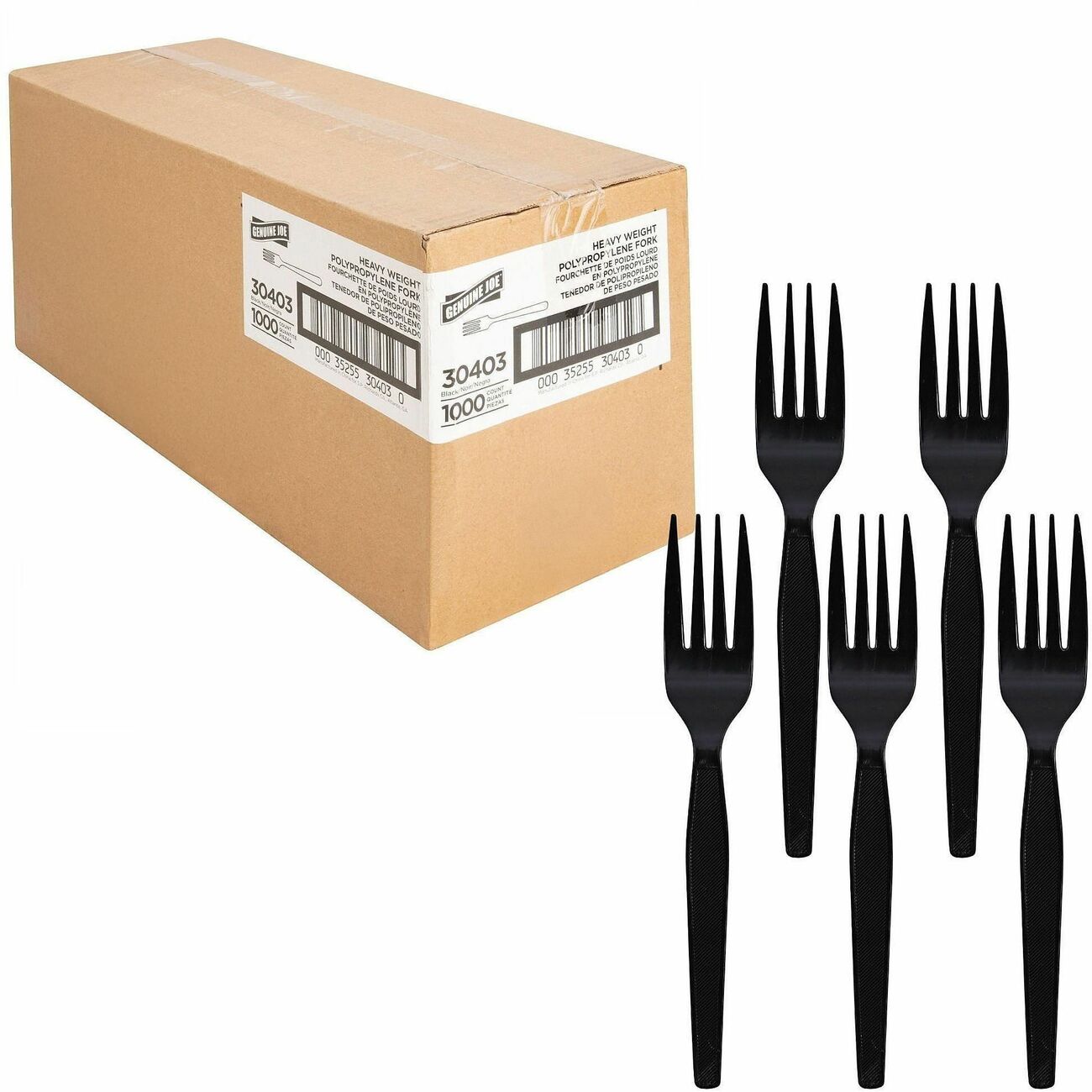 Genuine Joe Fork Mwps Black 1000