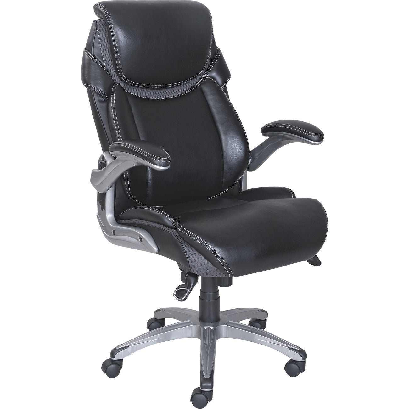 Lorell Wood-Base Executive Mesh Chair