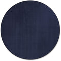Rug Solid Round 6 Navy