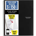Five Star College Ruled 3 - subject Notebook - Letter
