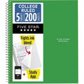 Five Star Wirebound College Rule 5 - subject Notebook - Letter