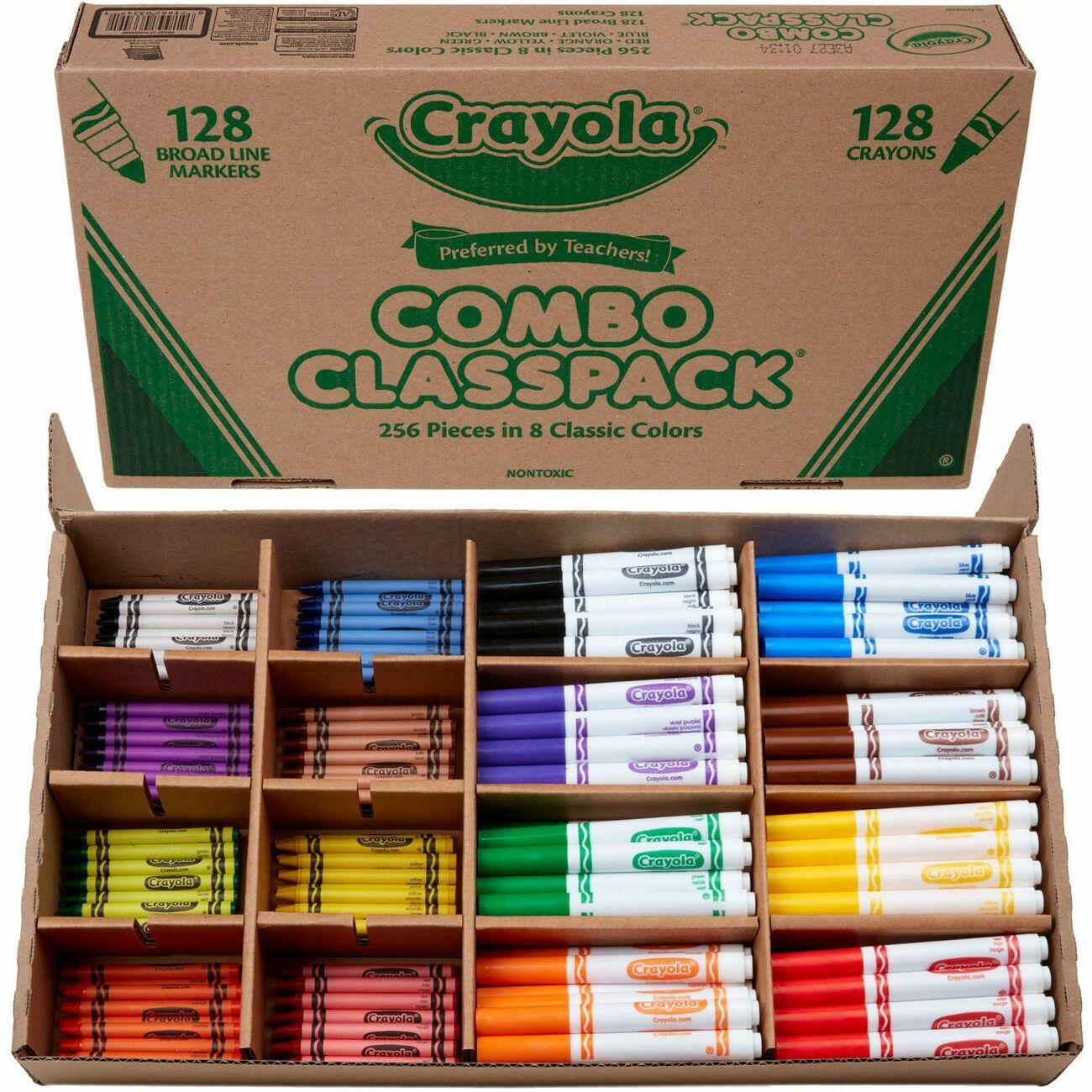 Crayola Set Crayns/Markrs 256Ct Ast