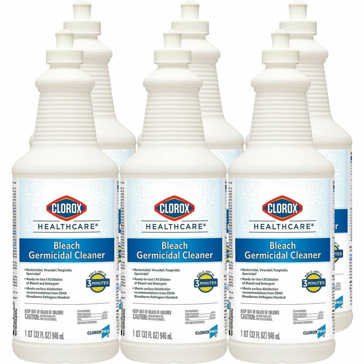 Clorox Healthcare Pull-Top Bleach Germicidal Cleaner