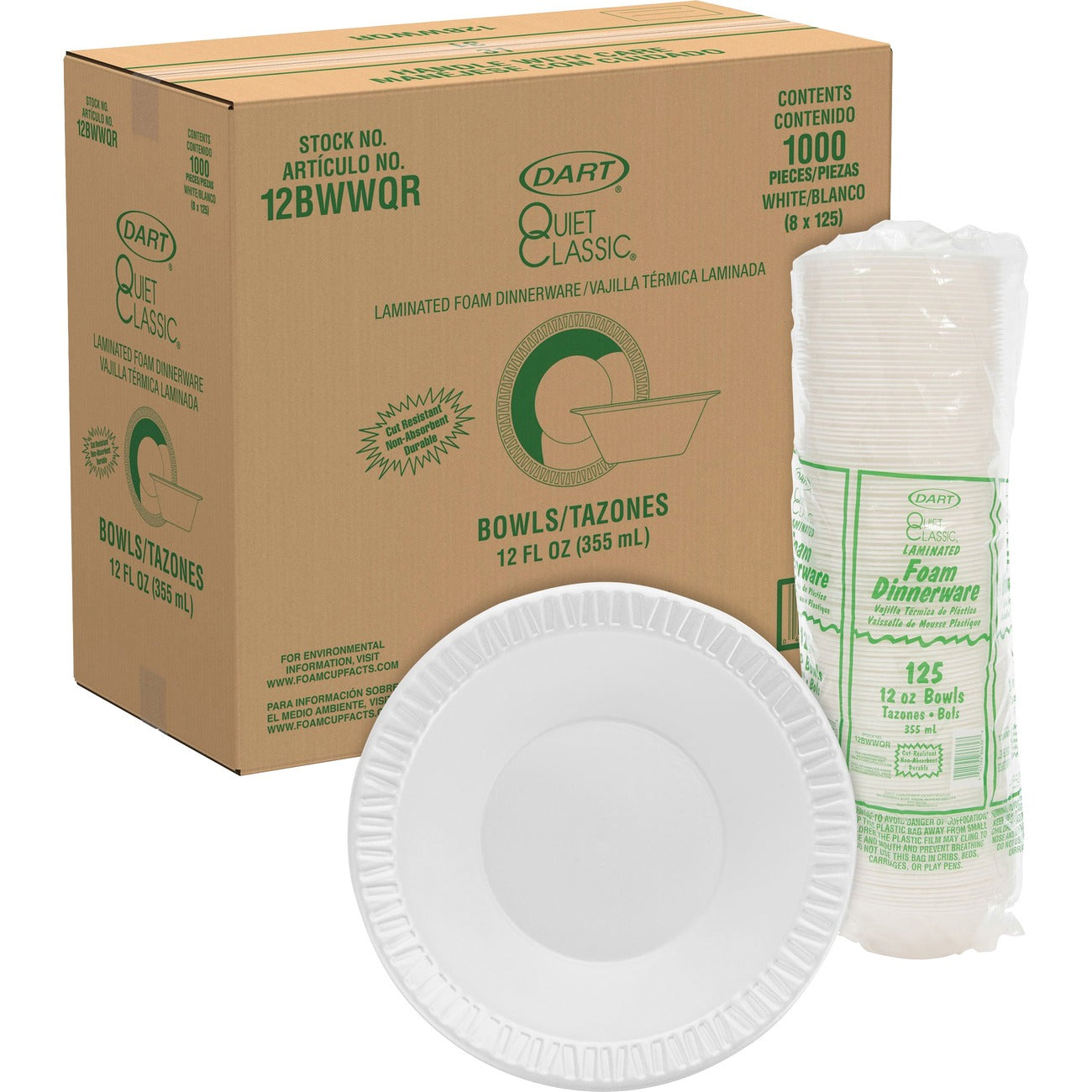 Bowl Foam White 10-12Oz.