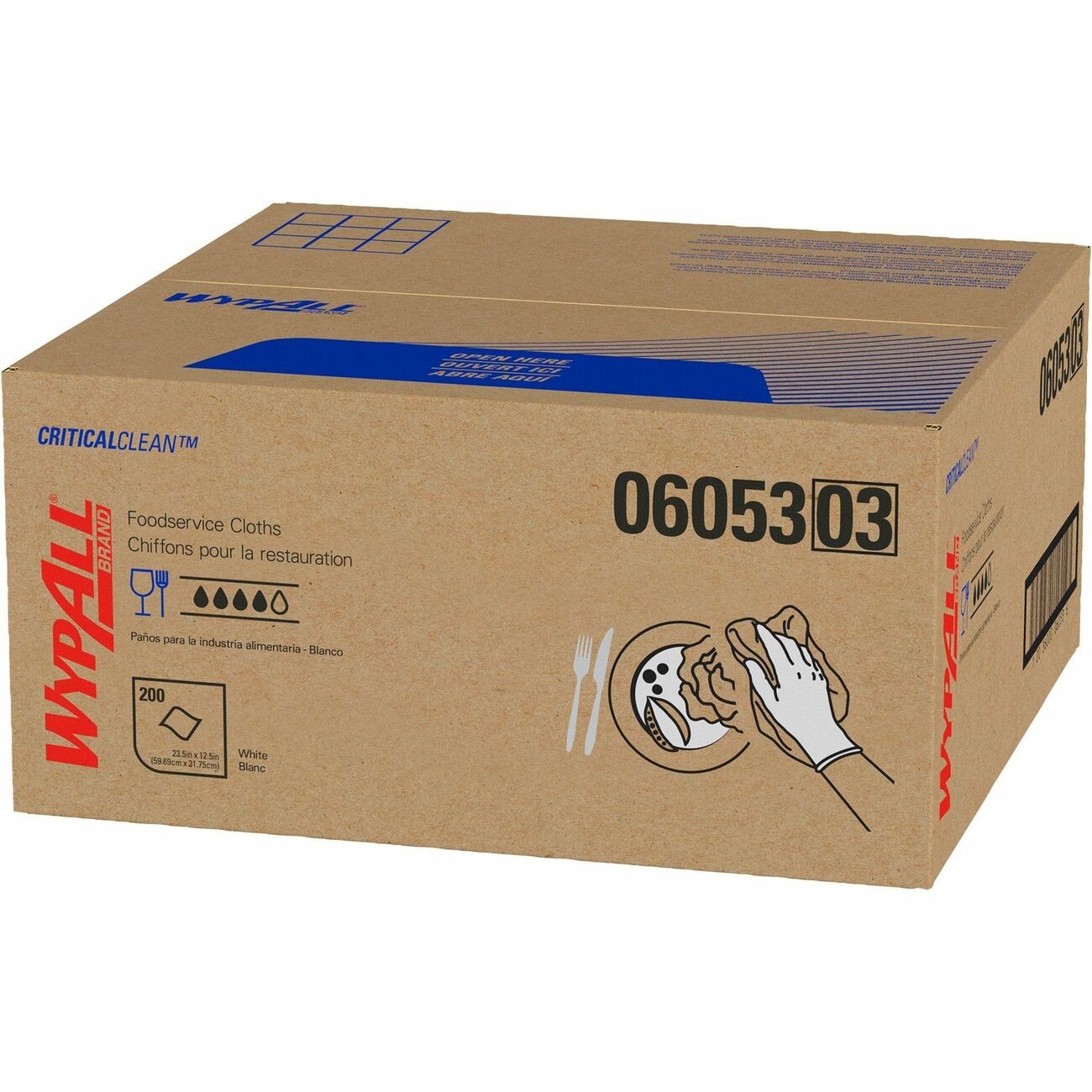 Kimberly-Clark Professional Wipers Food X50 Wypall 200 Sheet