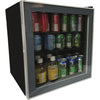 Refrigerator 1.6Cf Glass Bk