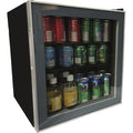 Refrigerator 1.6Cf Glass Bk