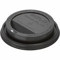 Solo 10-24 oz PS Plastic Traveler Dome Cup Lid - Black