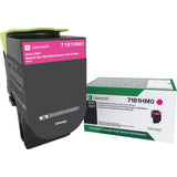 Lexmark Unison Original High Yield Laser Toner Cartridge - Magenta - 1 Each