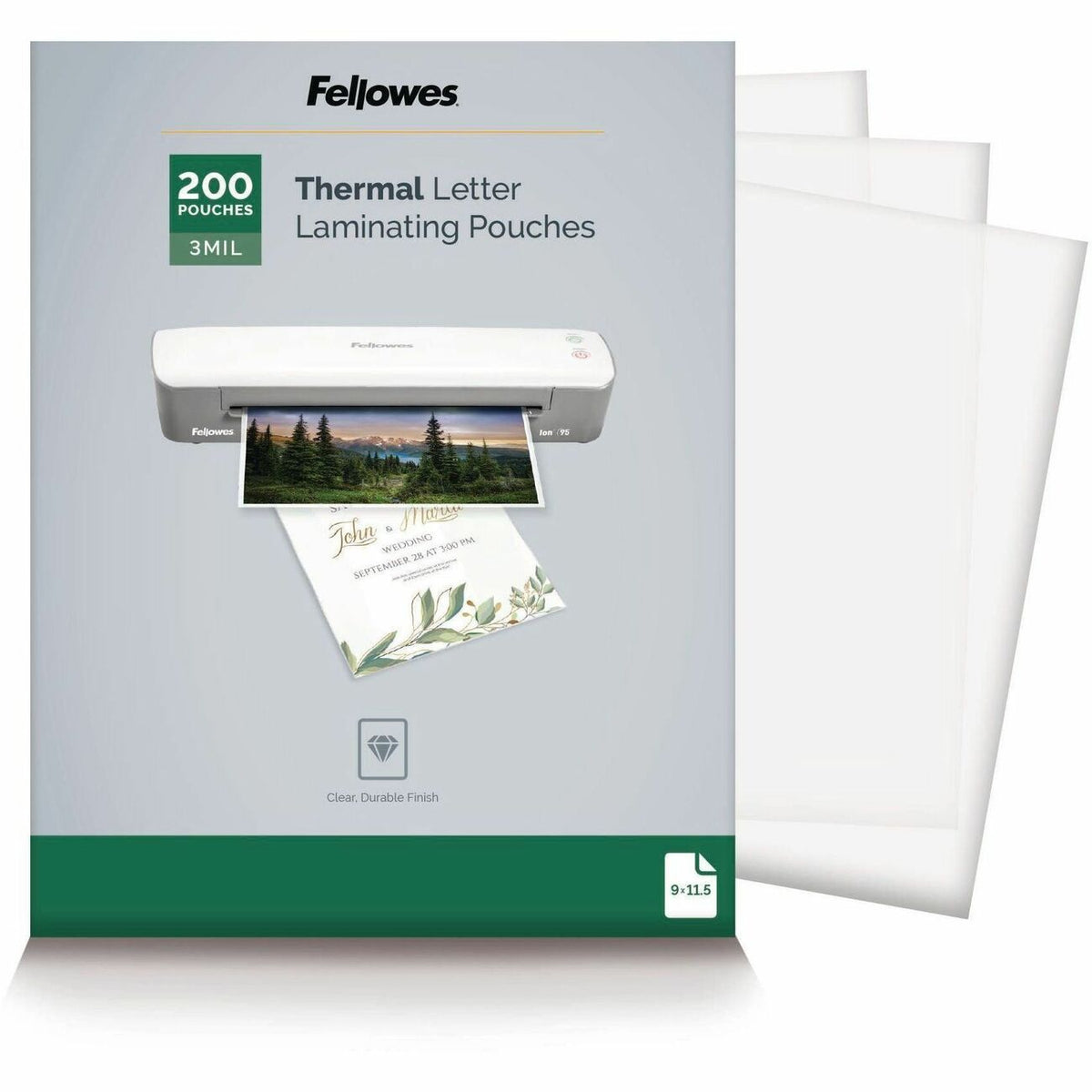 Fellowes Pouch Lmntng Ltr 3Ml 200Pk