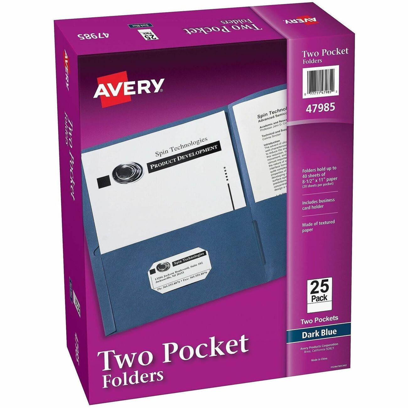 Avery Folder 2-Pocket Letter Dbe