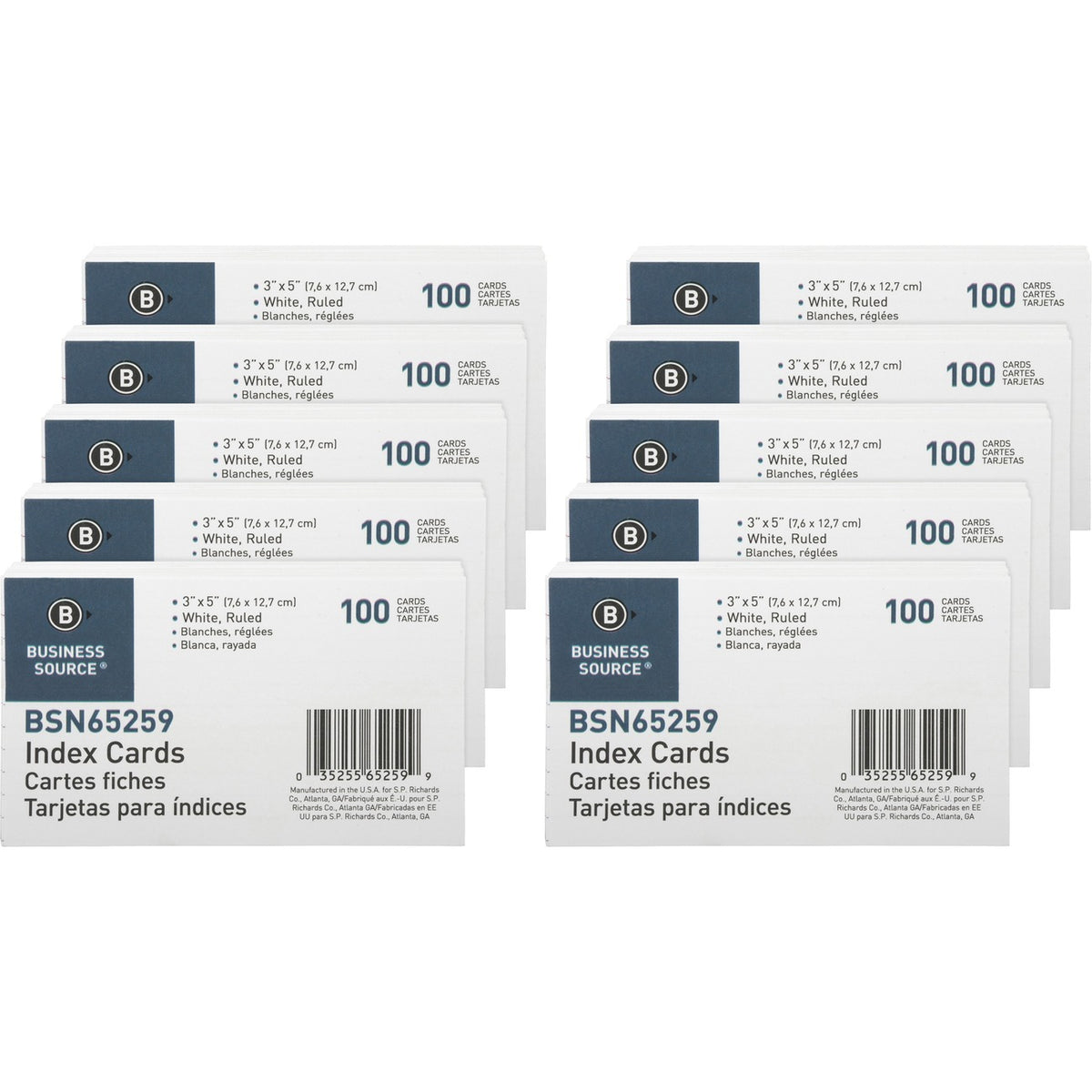Business Source Card Index Ruled 3X5 We