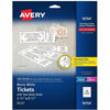 Avery Tickets Printable W/Stubs