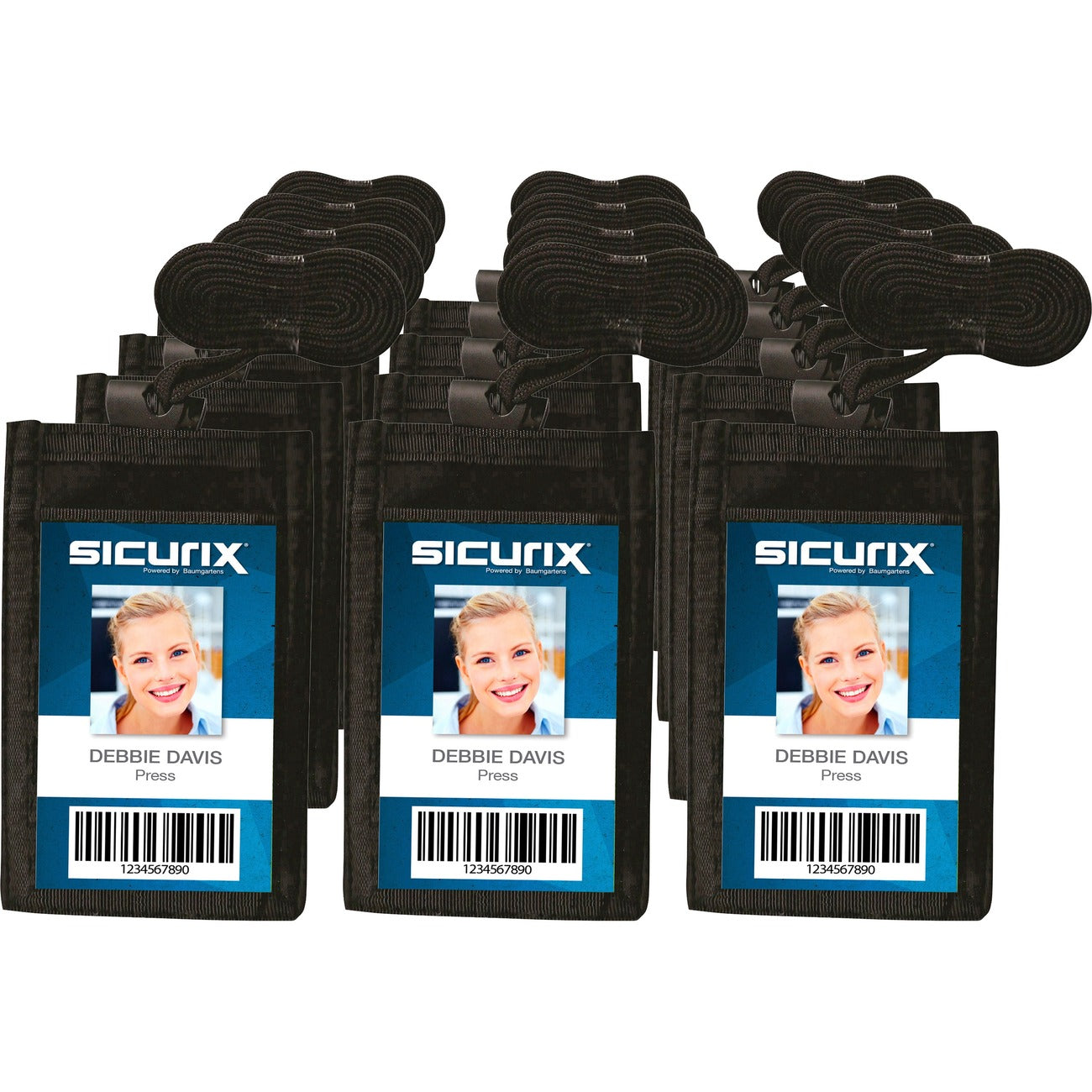 Pouch Neck Id Card Vert Bk