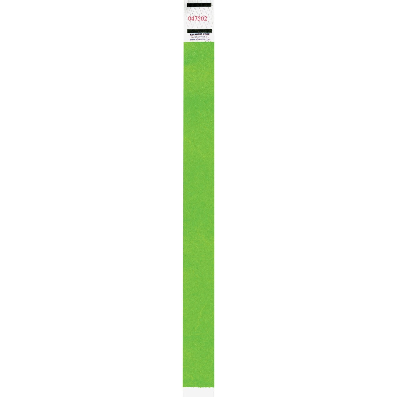 Advantus Wristbands Tyvek Neon Grn