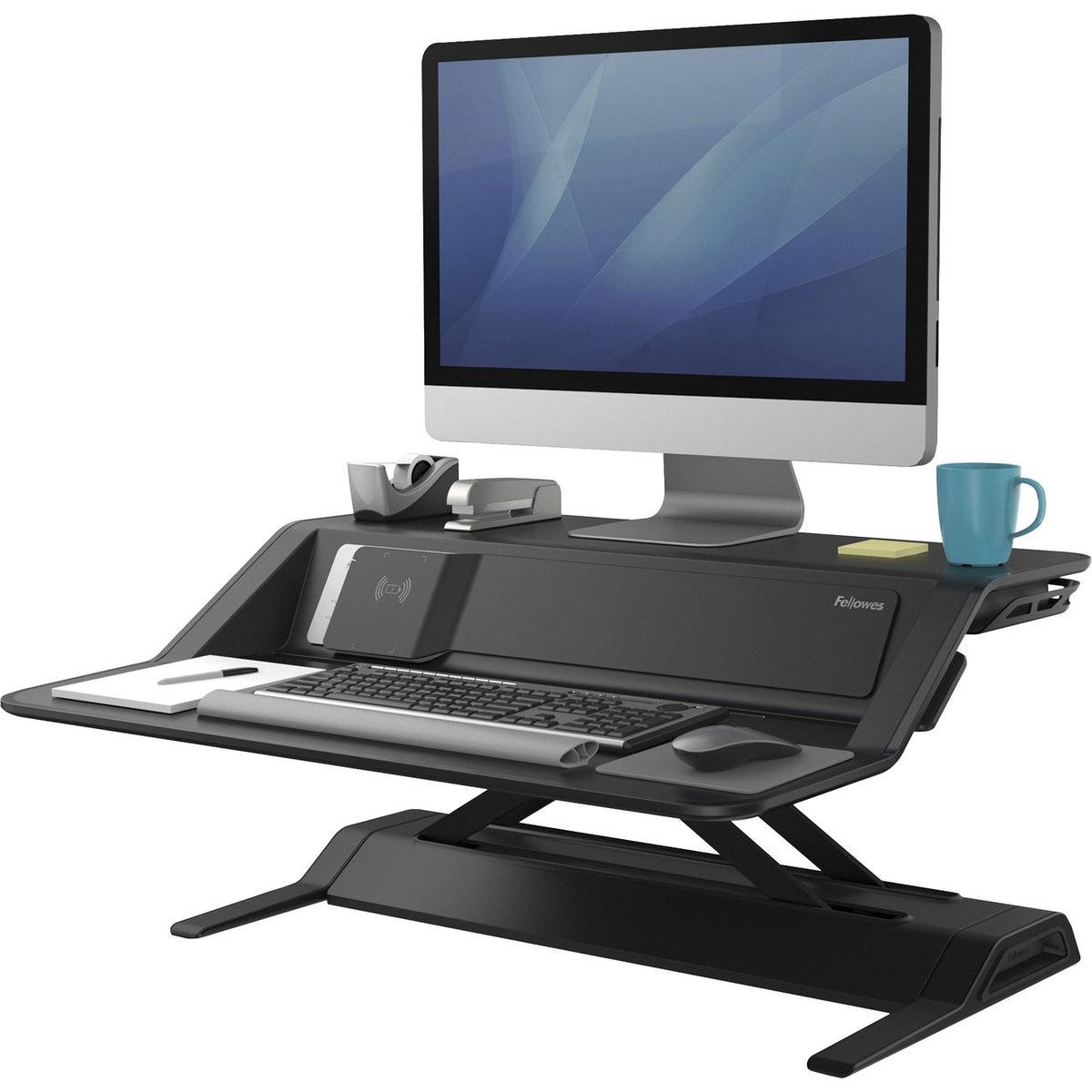 Fellowes Workstation Sit-Stand Dx Bk