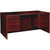 Lorell Prominence 2.0 3/4 Double-Pedestal Desk