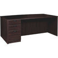 Lorell Prominence 2.0 Bowfront Left-Pedestal Desk
